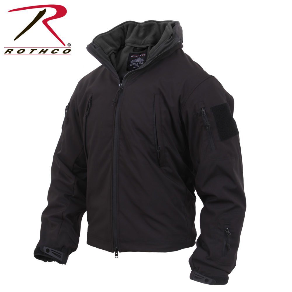 Rothco 3-in-1 Spec Ops Softshell Jacket (Black) - Softshell Jackets